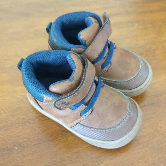 Baby Boys' Surprize by Stride Rite Branly Boots - Brown  toddler size 4 medium - Picture 1 of 9